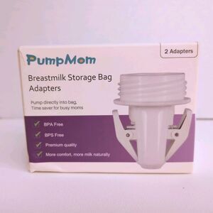 PumpMom Breastmilk Storage Bag Adapters Directly Pump To Bag Wide Compatibility